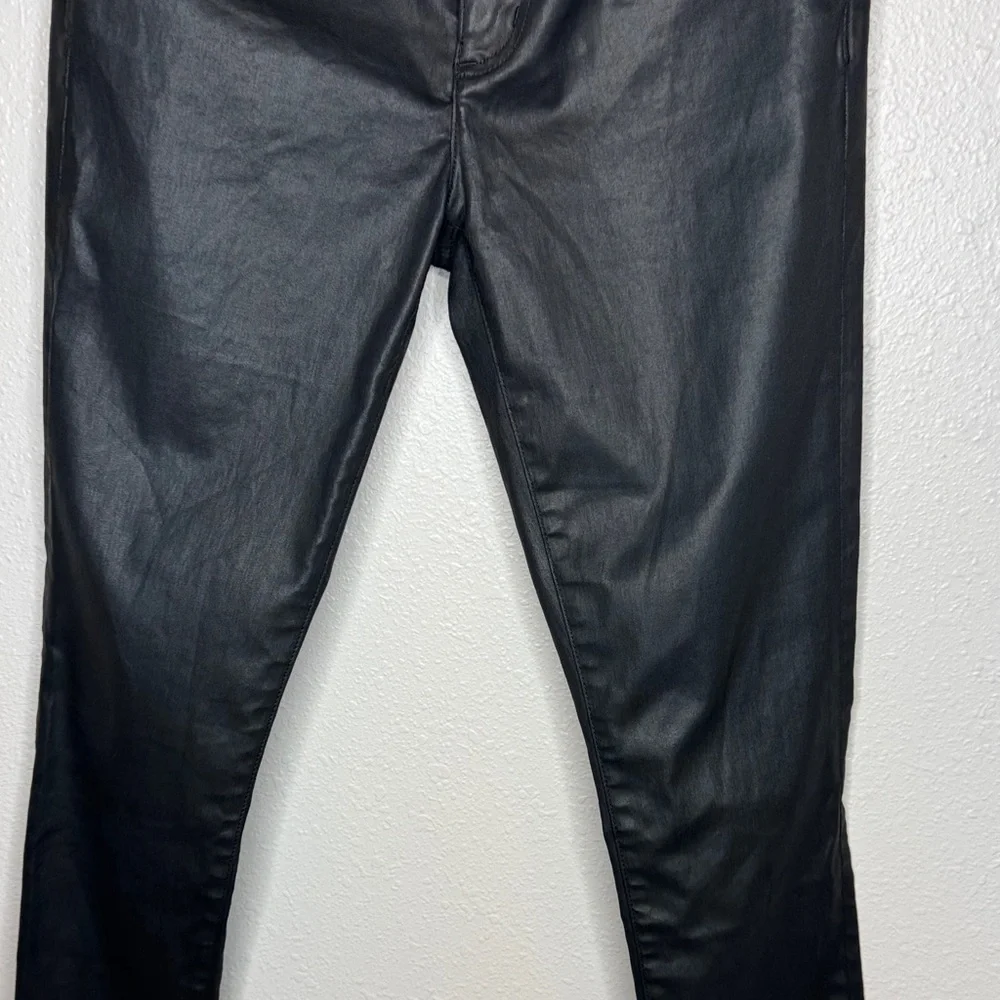 Current/Elliott Stiletto Black Coated Skinny Jeans size 28‎